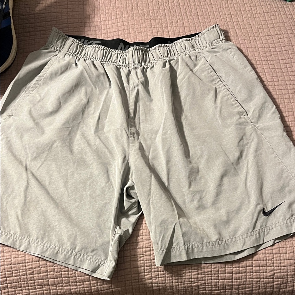 Nike Men's Light Gray Athletic Shorts